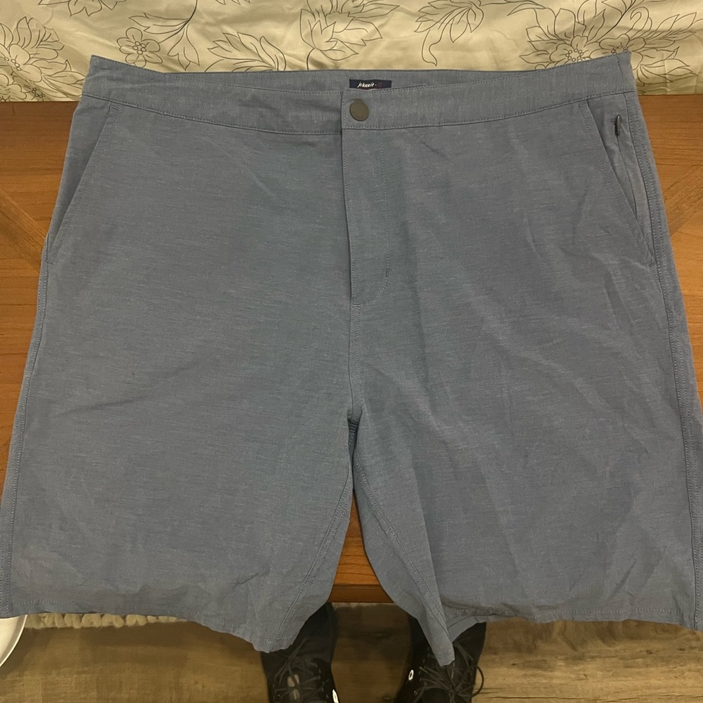 johnnie-O Slate Blue Hybrid Shorts